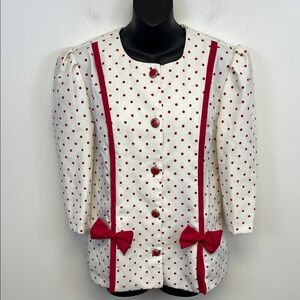 Classic Apparel Pink Polka Dot Shirt Size 8